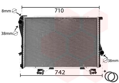 VAN WEZEL Радиатор, охлаждение двигателя 06002233